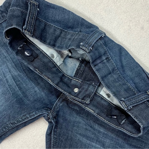 Paper Denim & Cloth Boys Dark Denim Adjustable Waist Straight Jeans size 8 - Picture 6 of 9